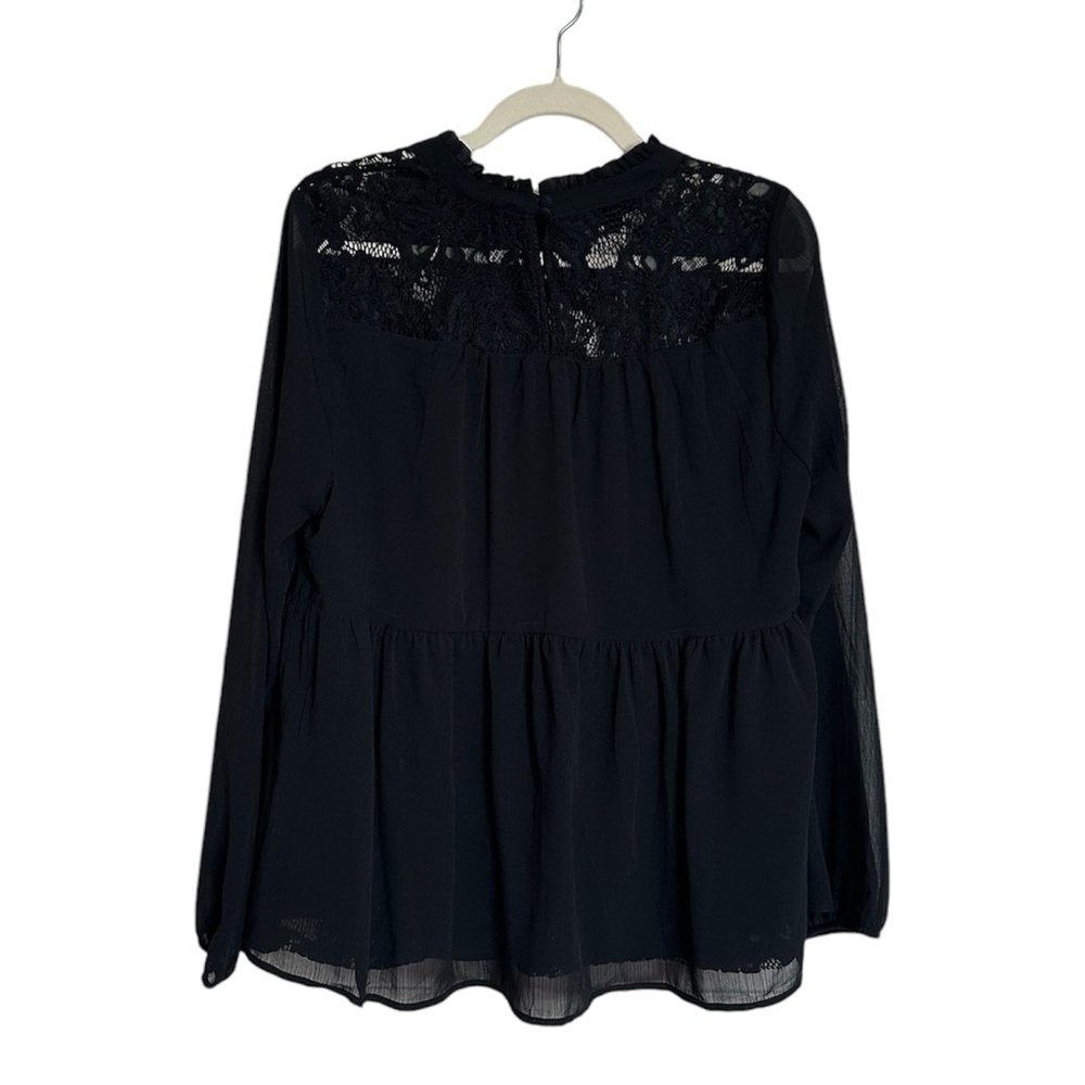Torrid Lace with Chiffon Overlay Blouse NWT - Picture 10 of 12